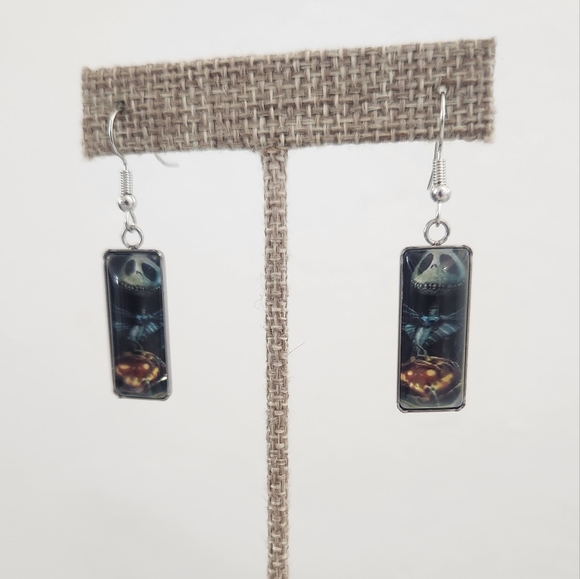 Halloween The Nightmare Before Christmas Jack & Pumpkin Dangle Earrings - Picture 6 of 11